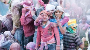 Bild: Holi in Mathura, Uttar Pradesh, Indien